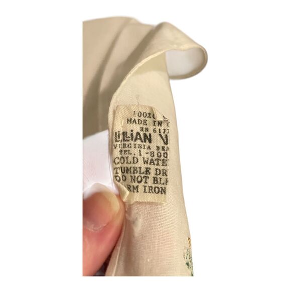 Vintage Lillian Vernon Christmas Holiday Appliqued Tea Towels 100% Cotton - Picture 9 of 9